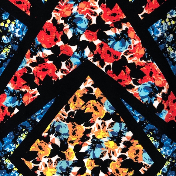 Topshop Long Sleeve Floral Print Bodycon Dress - Picture 5 of 8